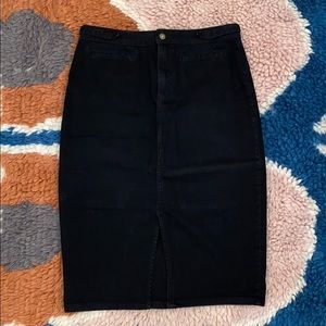 Black Pilcro and Letter Press Midi Skirt Size 10